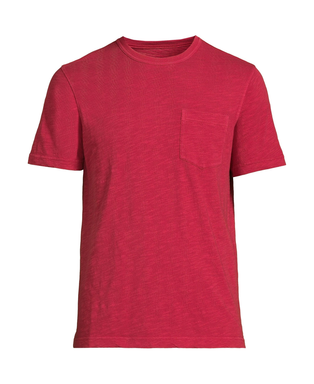 Lands' End Men's Short Sleeve Garment Dye Slub Pocket Tee