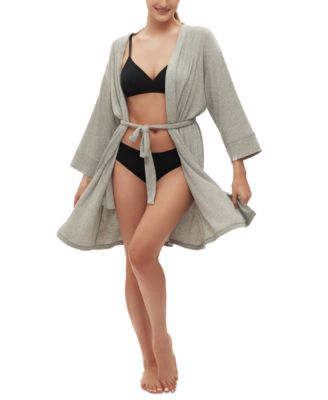 GAP - Women's Long-Sleeve Ribbed Belted Robe