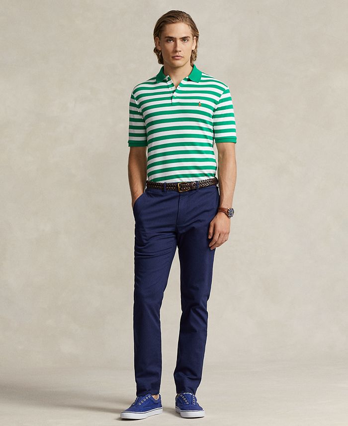 Polo Ralph Lauren Men's Classic-Fit Striped Soft Cotton Polo Shirt - Macy's