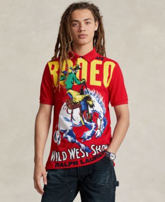 Polo Ralph Lauren - Men's Classic-Fit Mesh Graphic Polo Shirt