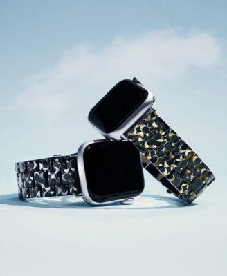 Women's Dark Brown Tortoise Signature C Resin Bracelet for 38mm, 40mm, 41mm Apple Watch