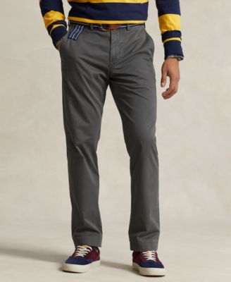 Men's Straight-Fit Washed Stretch Chino Pants
