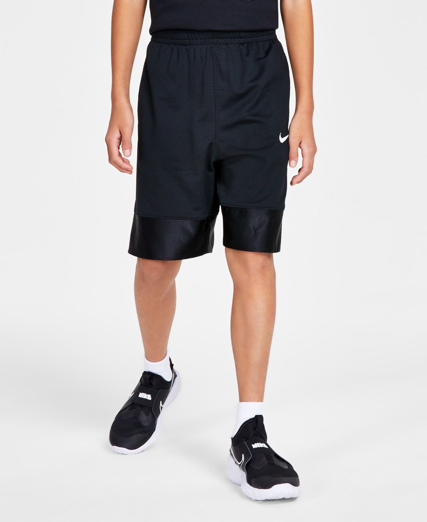 Шорты Nike Elite Dri-FIT Basketball Shorts для мальчиков, цвет: Чёрный — фото 1