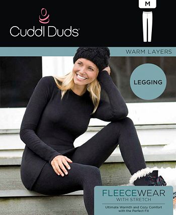 Cuddl Duds Women's Fleecewear Stretch Leggings Size: Large (14-16