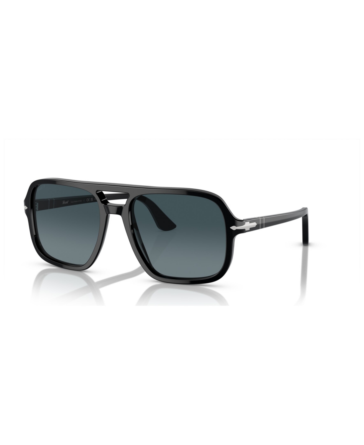 Persol Men's Polarized Sunglasses, Gradient Po3328s In Black