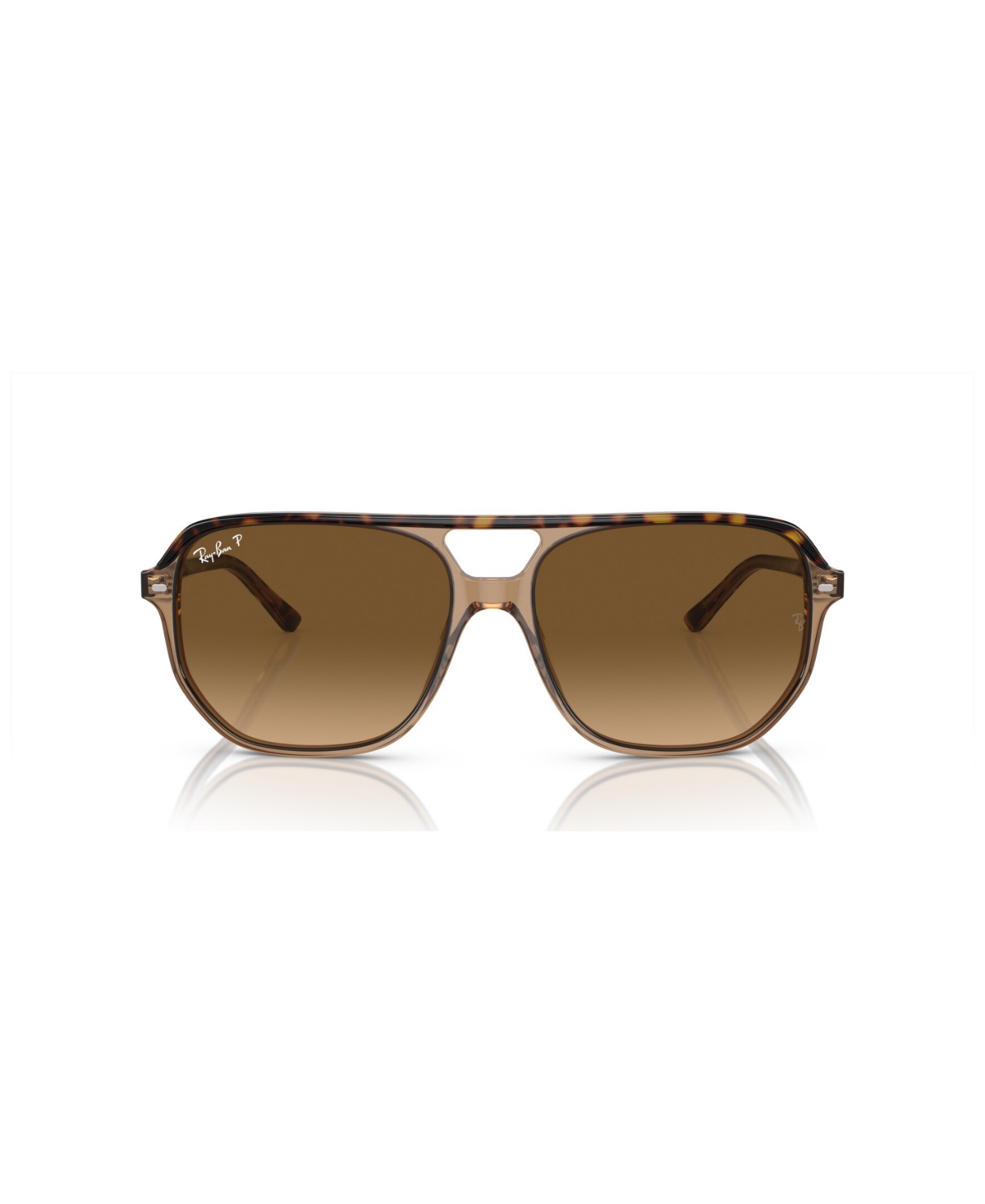 Ray Ban Unisex Bill One Sunglasses Rb2205 In Havana On Transparent Brown