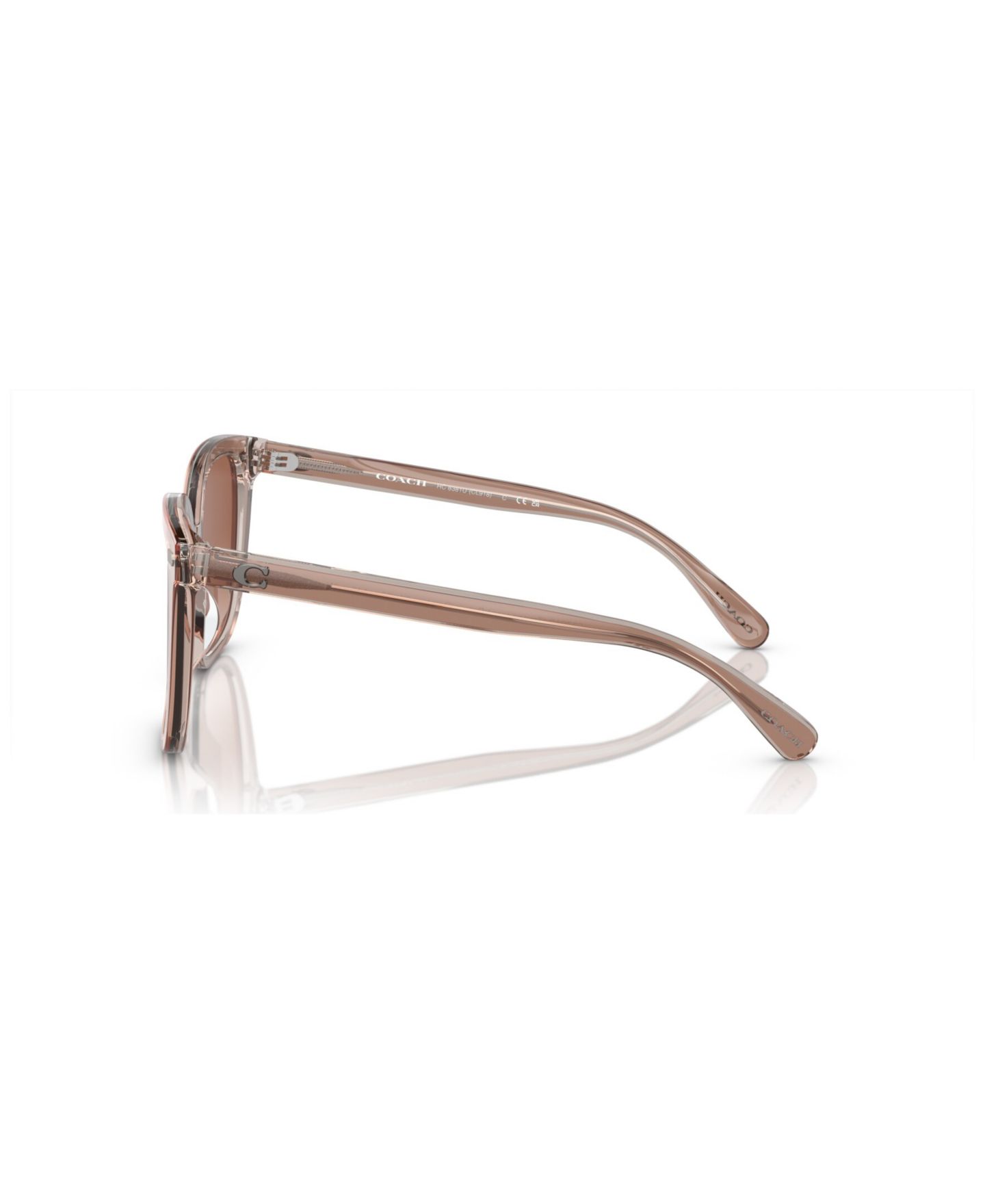 Женские солнцезащитные очки COACH Square Sunglasses, CL918 HC8381U, цвет: Коричневый — фото 2