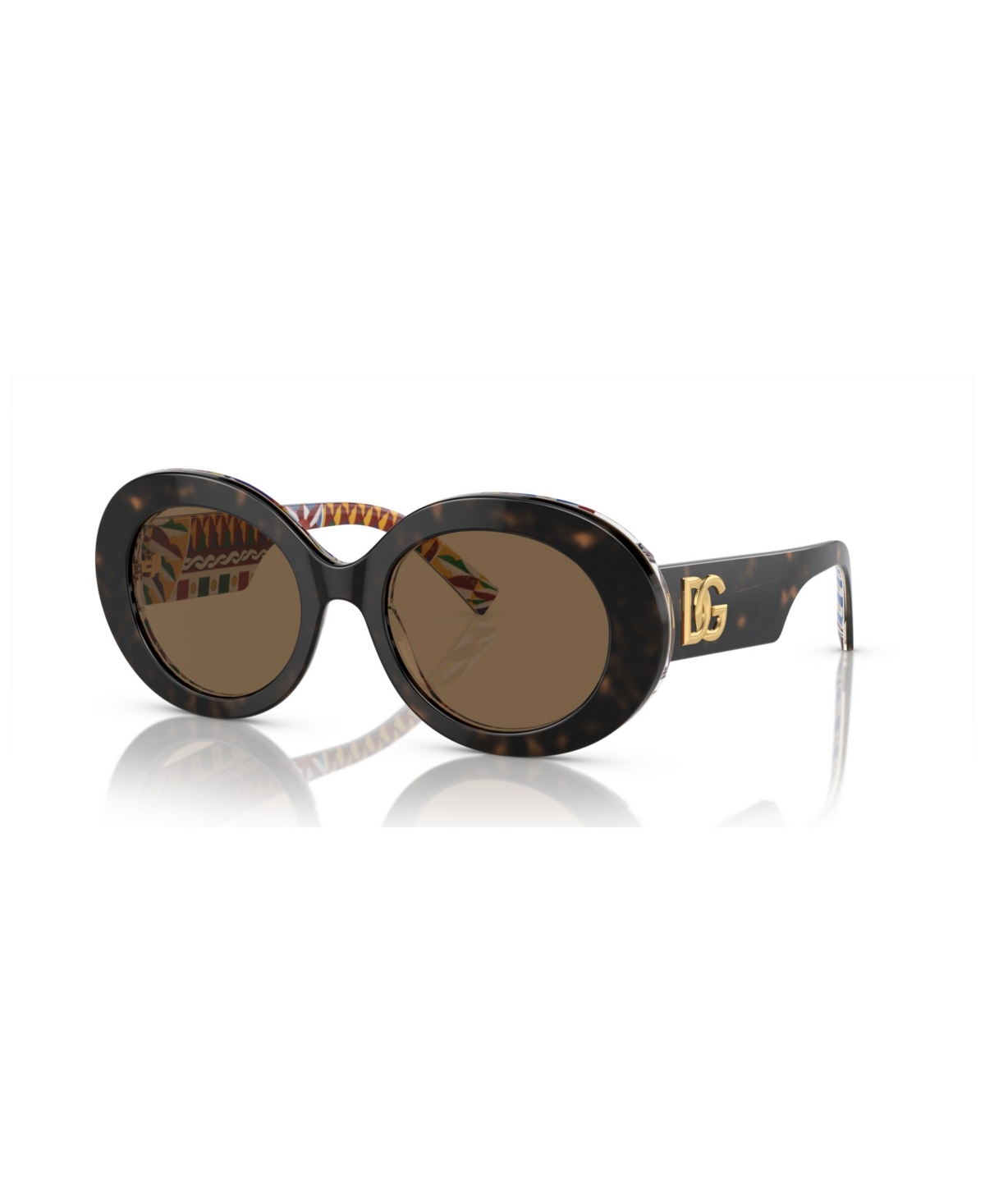 Dolce & Gabbana Women's Sunglasses Dg4448 In Havana On White Barrow