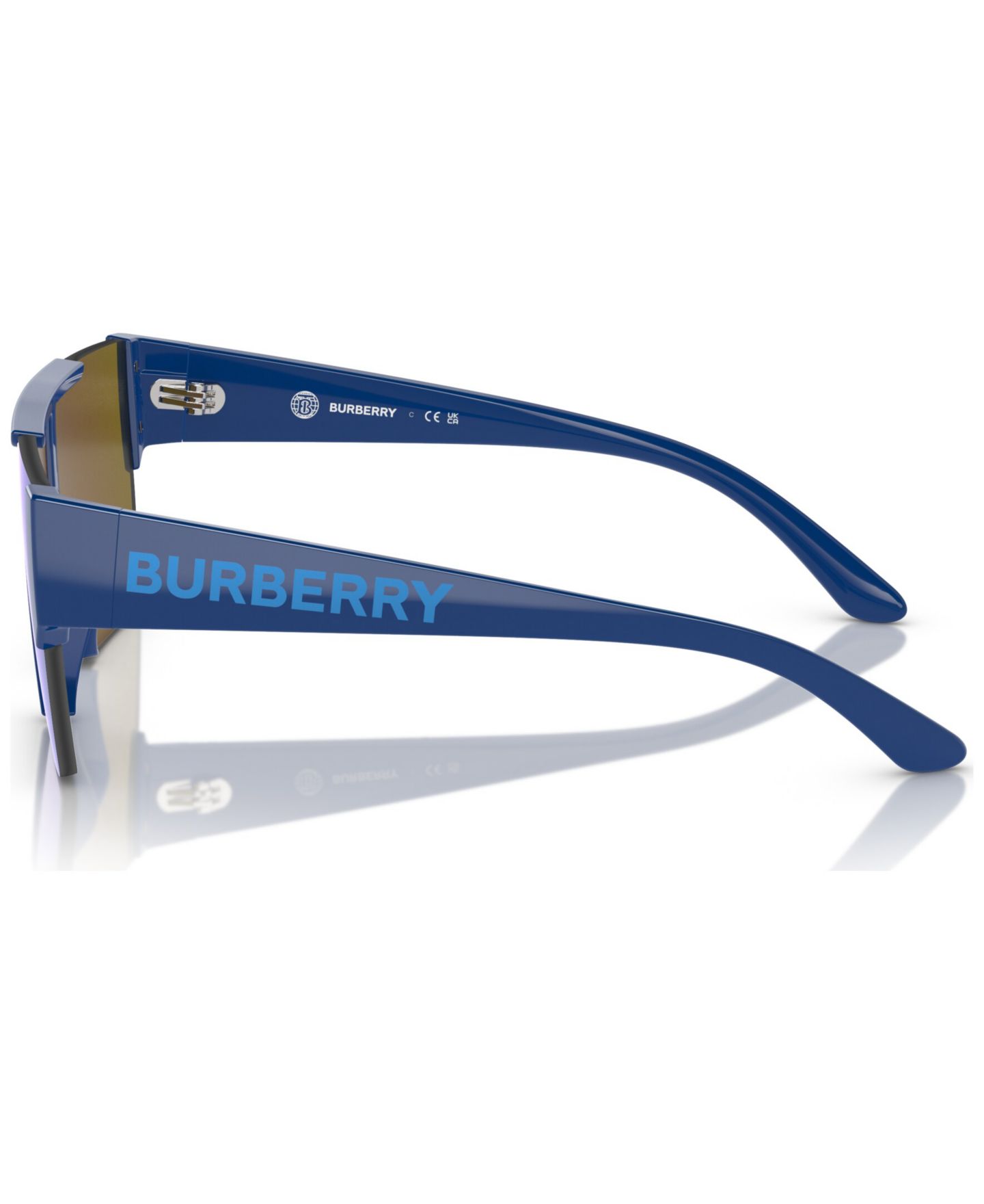 Женские солнцезащитные очки Burberry Rectangle Sunglasses, 0JB4387 (Ages 7-10), цвет: Синий — фото 4
