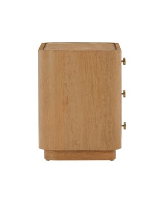 1 Piece  Acacia 1 Drawer Nightstand