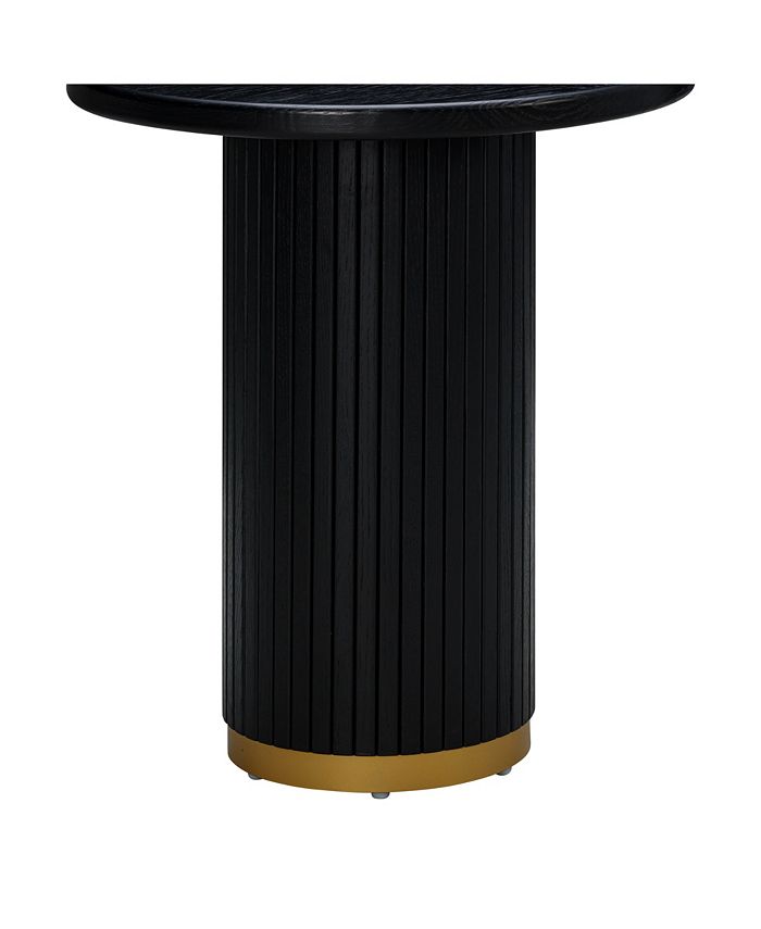 TOV Furniture 1 Piece Oak Brass Accent Entry Table Macy's