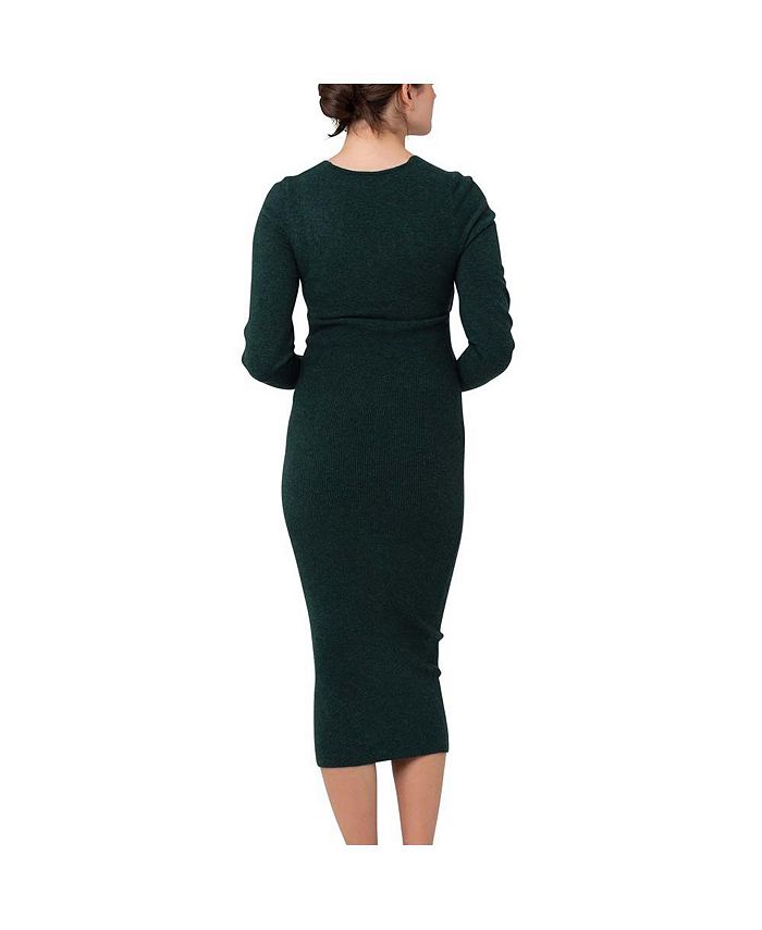 Ripe Maternity Maternity Ripe Heidi Cross Front Nursing Knit Dress
