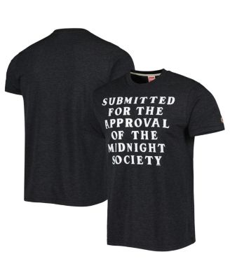 Men's and Women's  Charcoal Are You Afraid of the Dark? The Midnight Society Tri-Blend T-shirt
