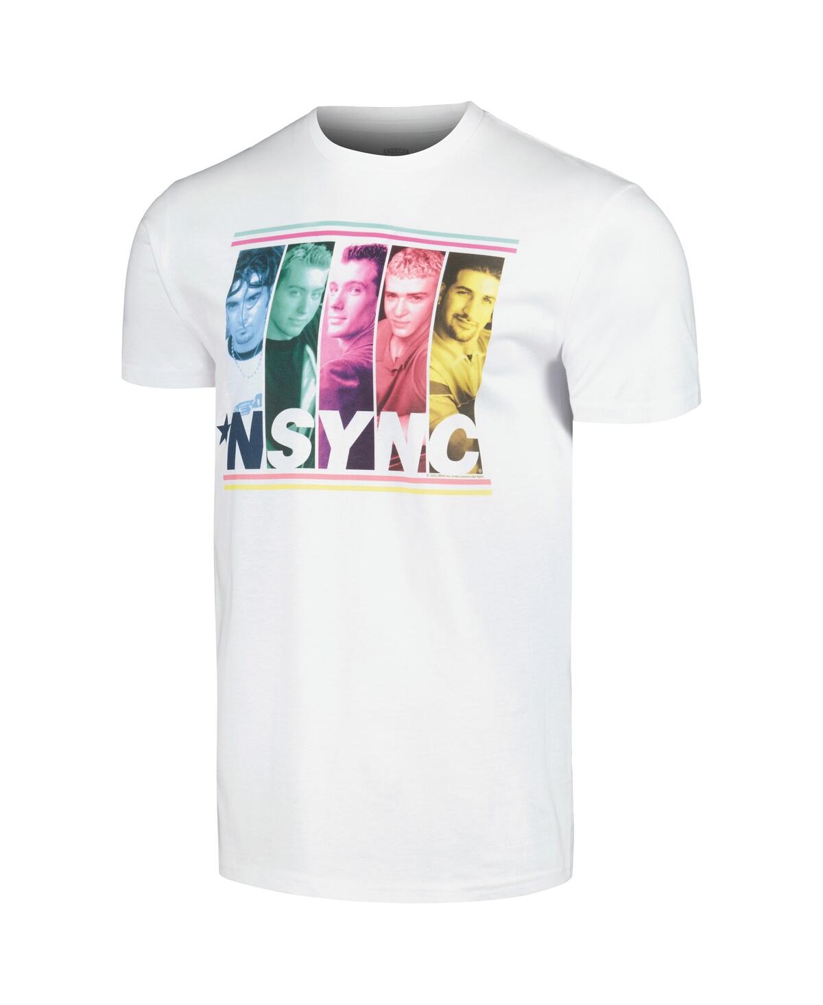 Men'sNsync Multicolored Boxes T-shirt - White