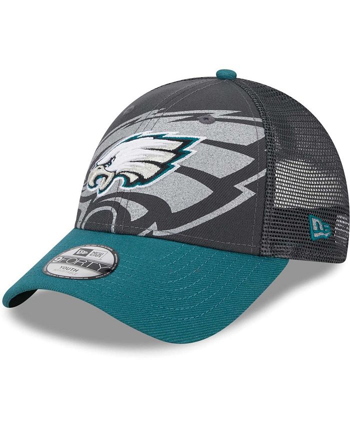 New Era Big Boys and Girls Graphite Philadelphia Eagles Reflect