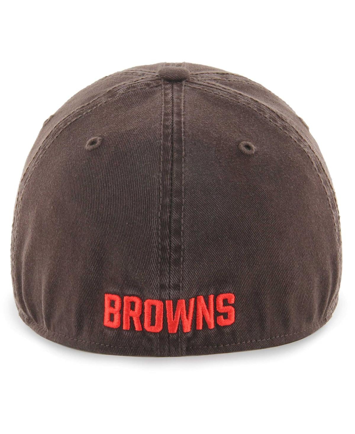 Shop 47 Brand Men's ' Brown Cleveland Browns Franchise Logo Fitted Hat