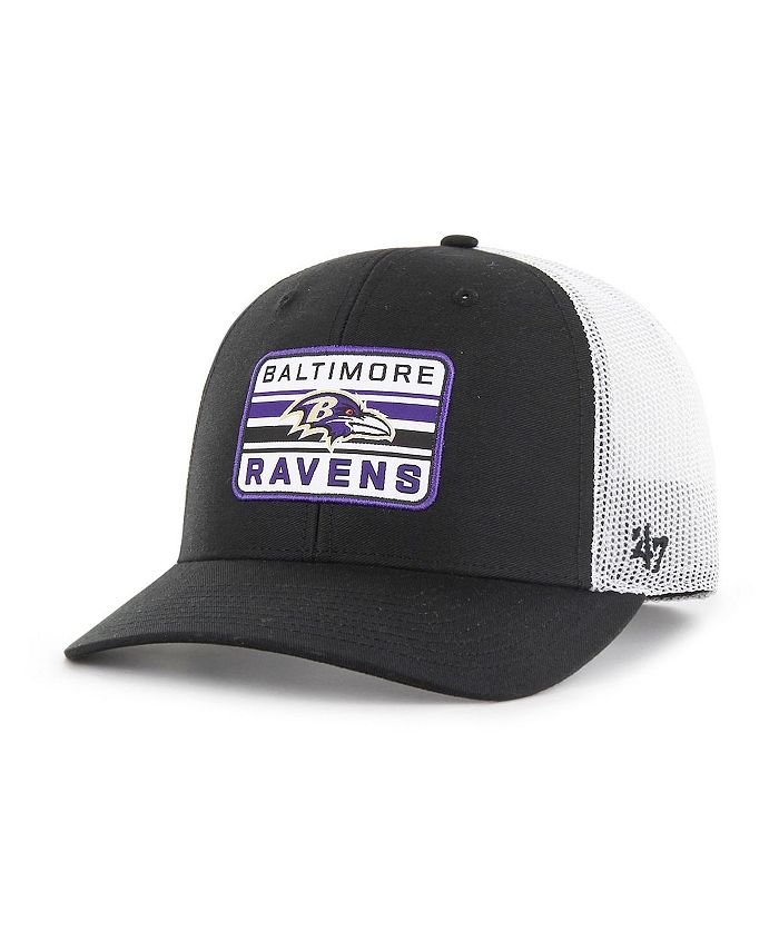 47 Brand Men's Black, White Baltimore Ravens Drifter Adjustable