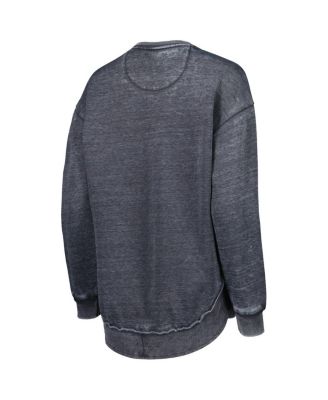 Women's Black Colorado Buffaloes Vintage-Like Wash Pullover Sweatshirt