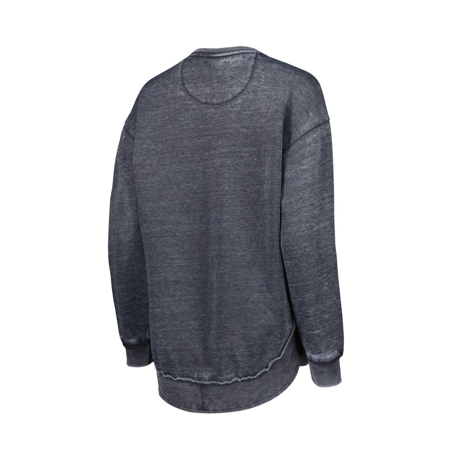 Женская толстовка Pressbox Black Colorado Buffaloes Vintage-Like Wash Pullover — фото 4