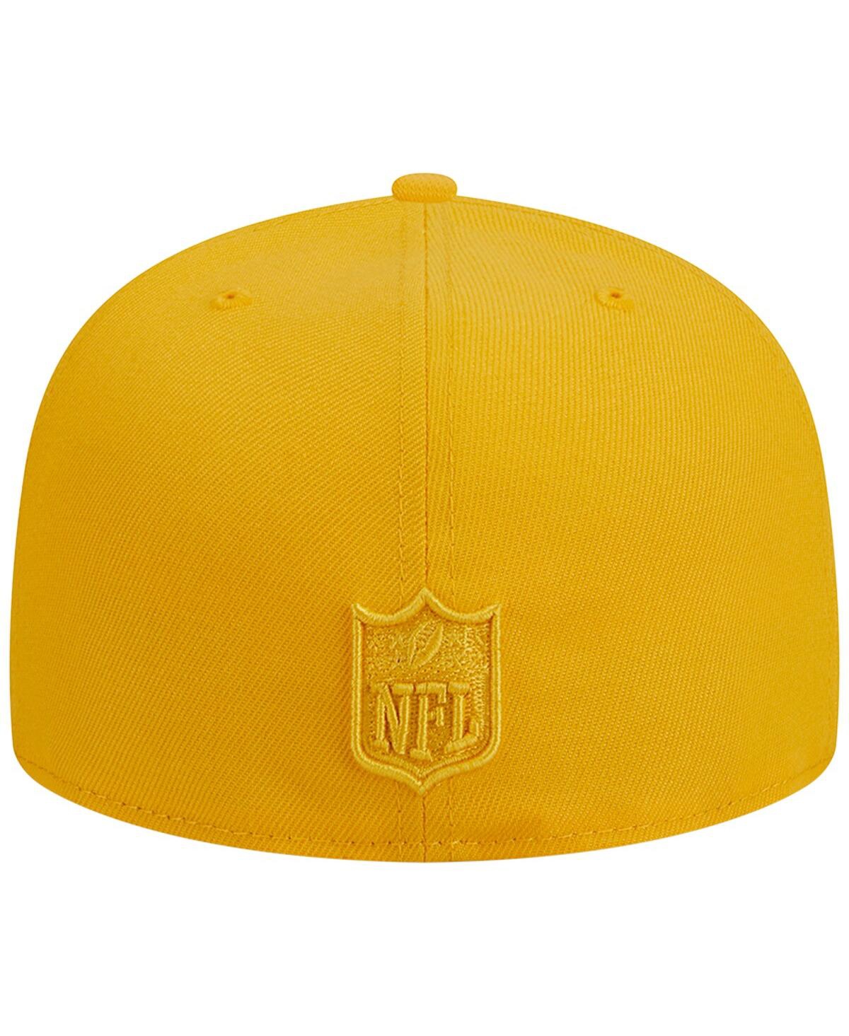 Shop New Era Men's  Gold Denver Broncos Color Pack 59fifty Fitted Hat