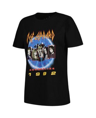 Women's Black Def Leppard Adrenalize 1992 Graphic T-shirt