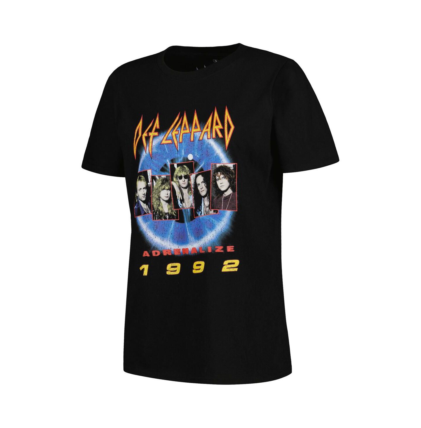 Женская футболка Ripple Junction Black Def Leppard Adrenalize 1992 Graphic — фото 3
