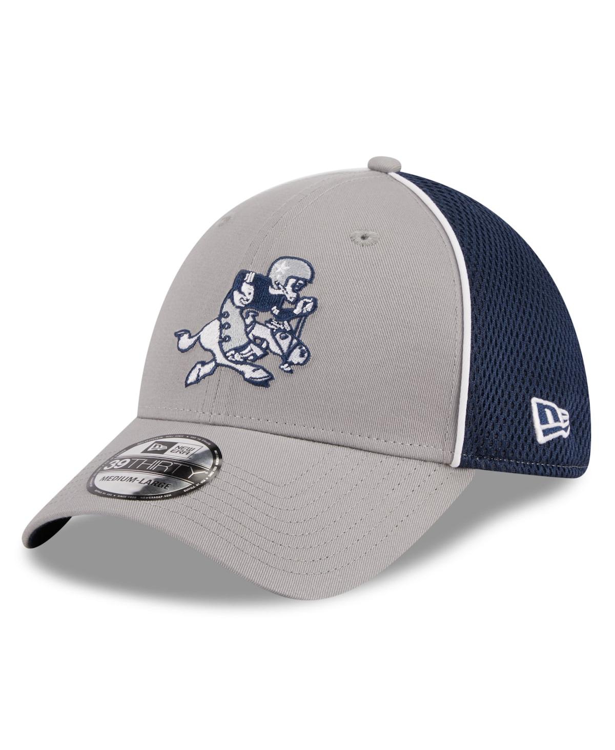 Men's New Era Navy Dallas Cowboys Pipe Retro Joe 39THIRTY Flex Hat - Navy