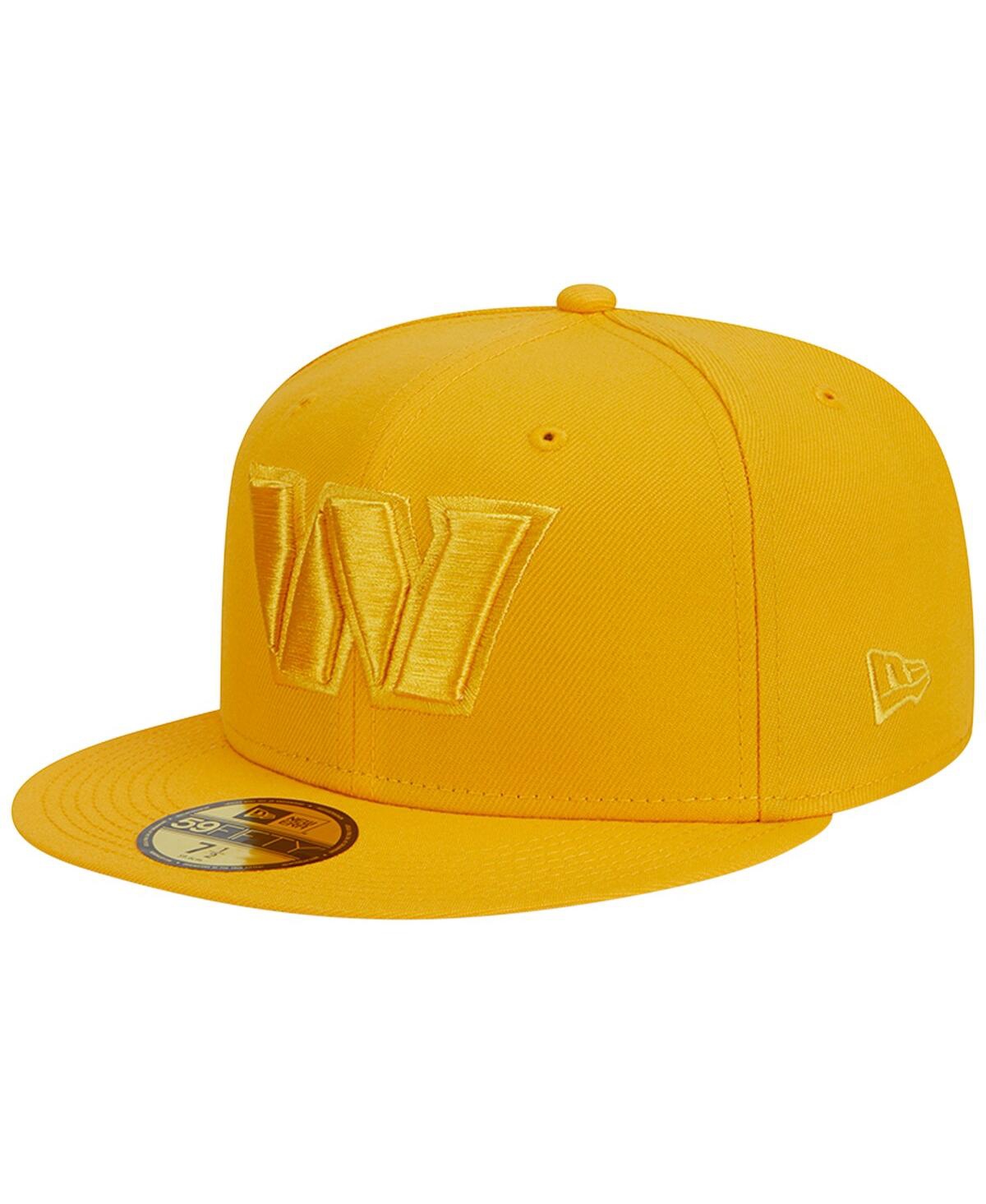 New Era Men's  Gold Washington Commanders Color Pack 59fifty Fitted Hat