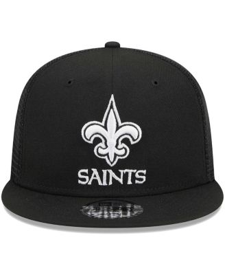 Men's Black New Orleans Saints Main Trucker 9FIFTY Snapback Hat