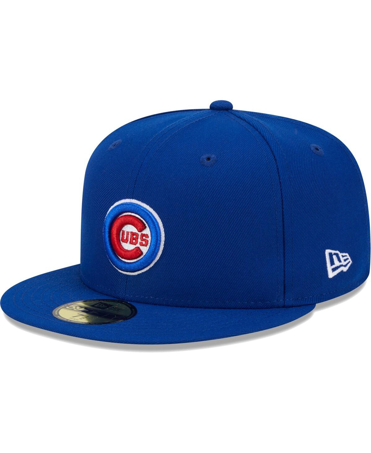 Men's New EraChicago Cubs Primary Logo 2016 World Series Team Color 59FIFTY Fitted Hat - Royal