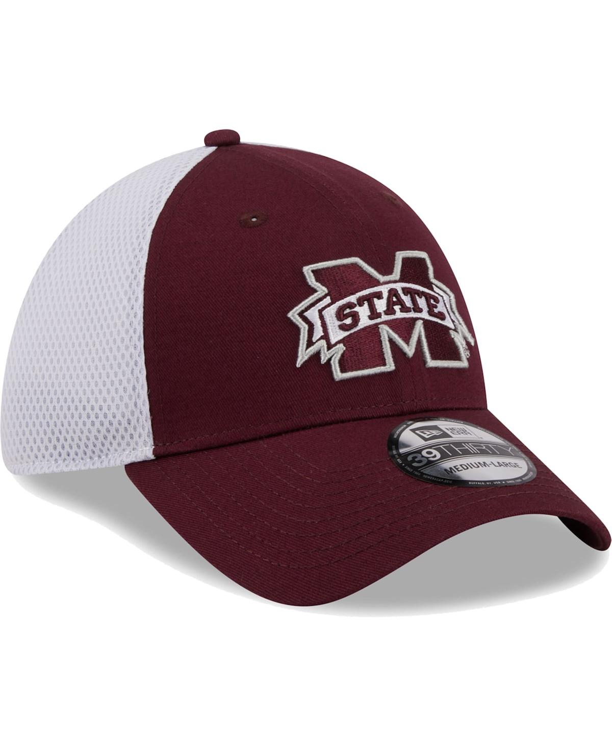 New Era Men's  Maroon Mississippi State Bulldogs Evergreen Neo 39thirty Flex Hat In Maroon