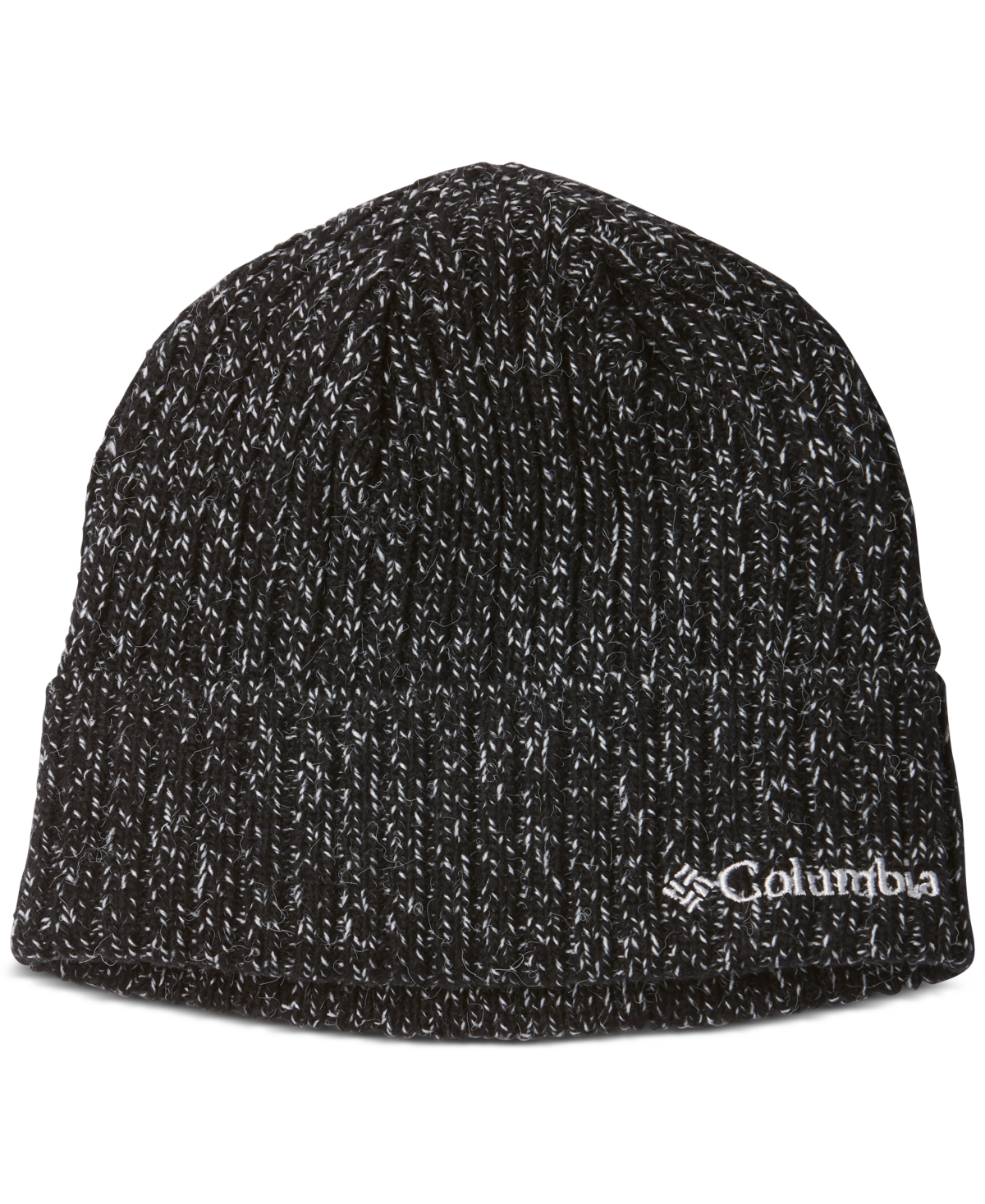 Columbia Men's Ribbed-knit Embroidered Logo Watch Cap In Black