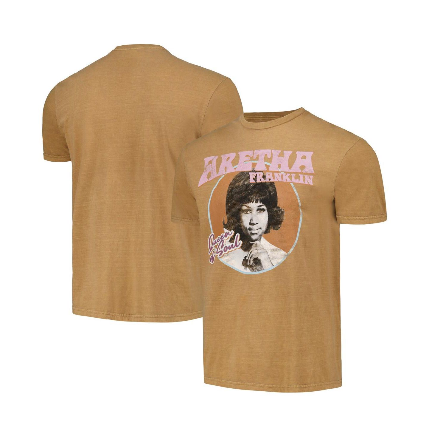 Мужская футболка Philcos Brown Aretha Franklin Washed Graphic — фото 1