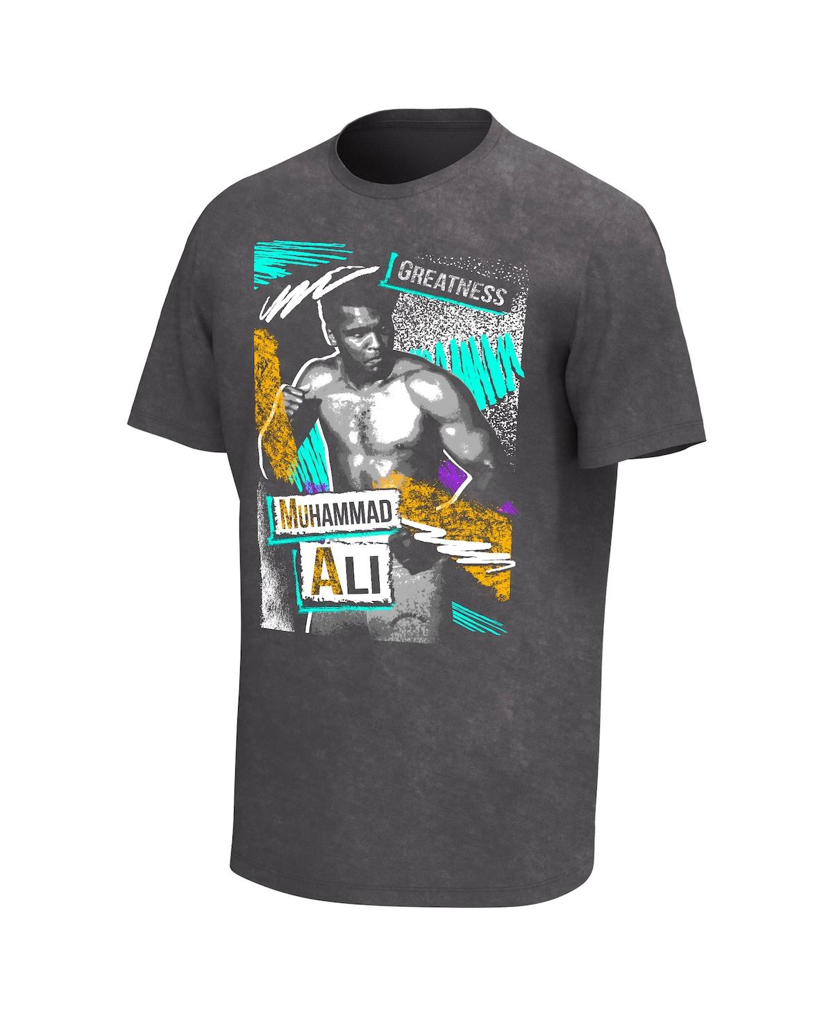 Shop Philcos Men's Black Muhammad Ali Retro Washed Graphic T-shirt