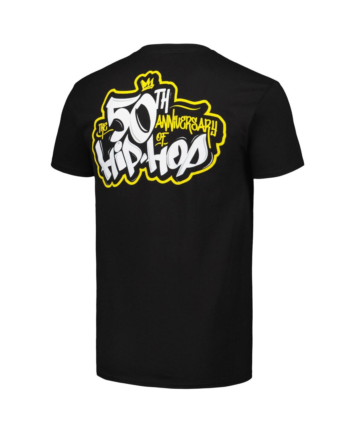 Shop Philcos Men's Black 50th Anniversary Of Hip Hop Graphic T-shirt
