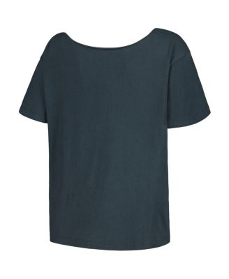 Women's Black Guns n Roses Off-Shoulder Graphic T-shirt