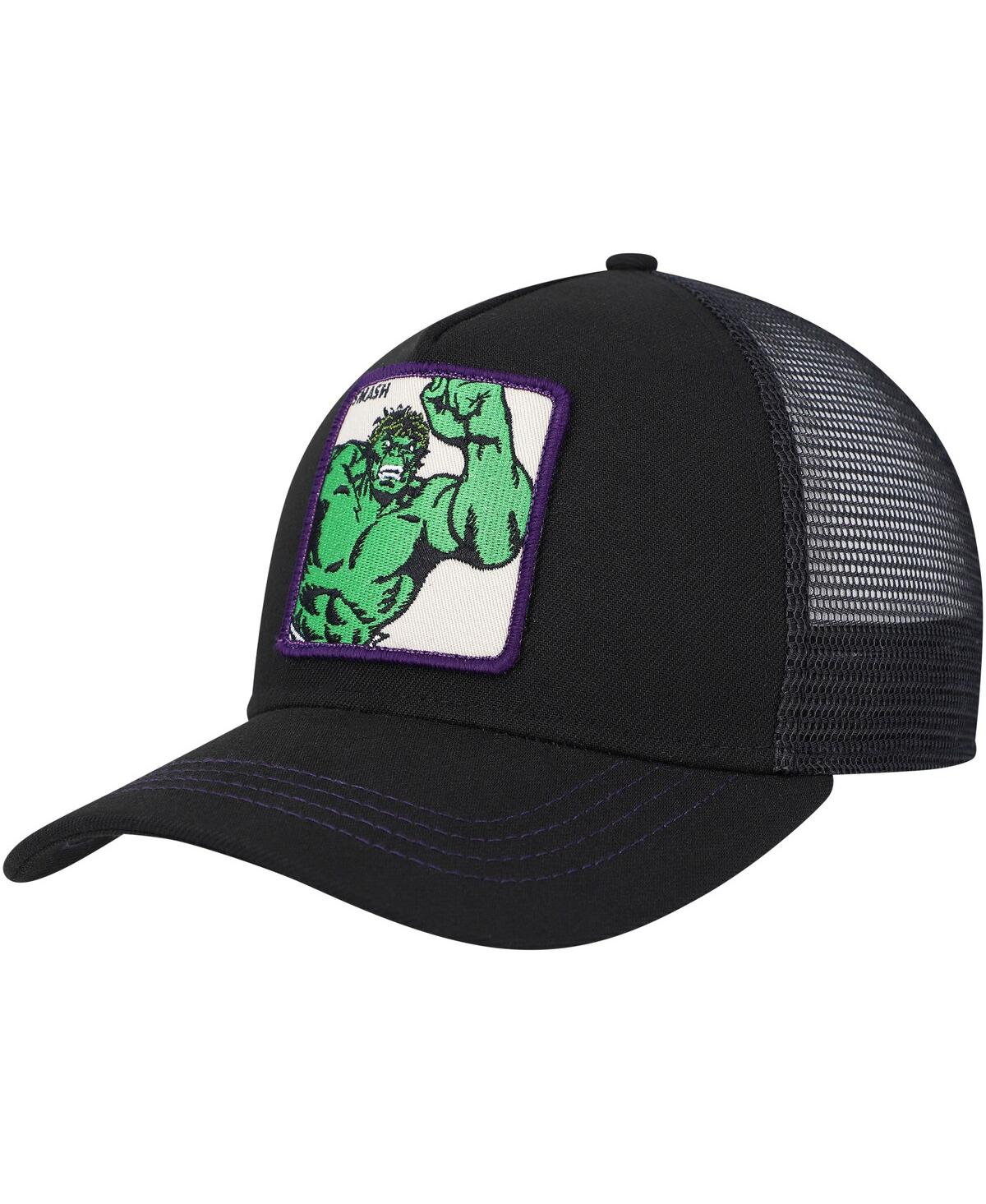 Lids Men's Black Hulk Retro A-frame Snapback Hat