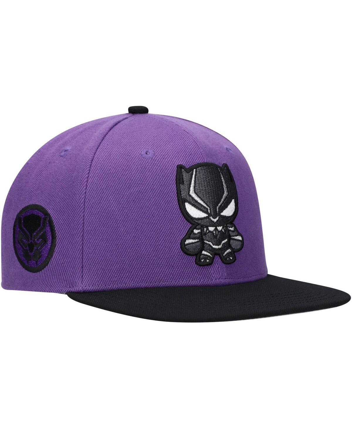 Lids Kids' Big Boys And Girls Purple Black Panther Character Snapback Hat