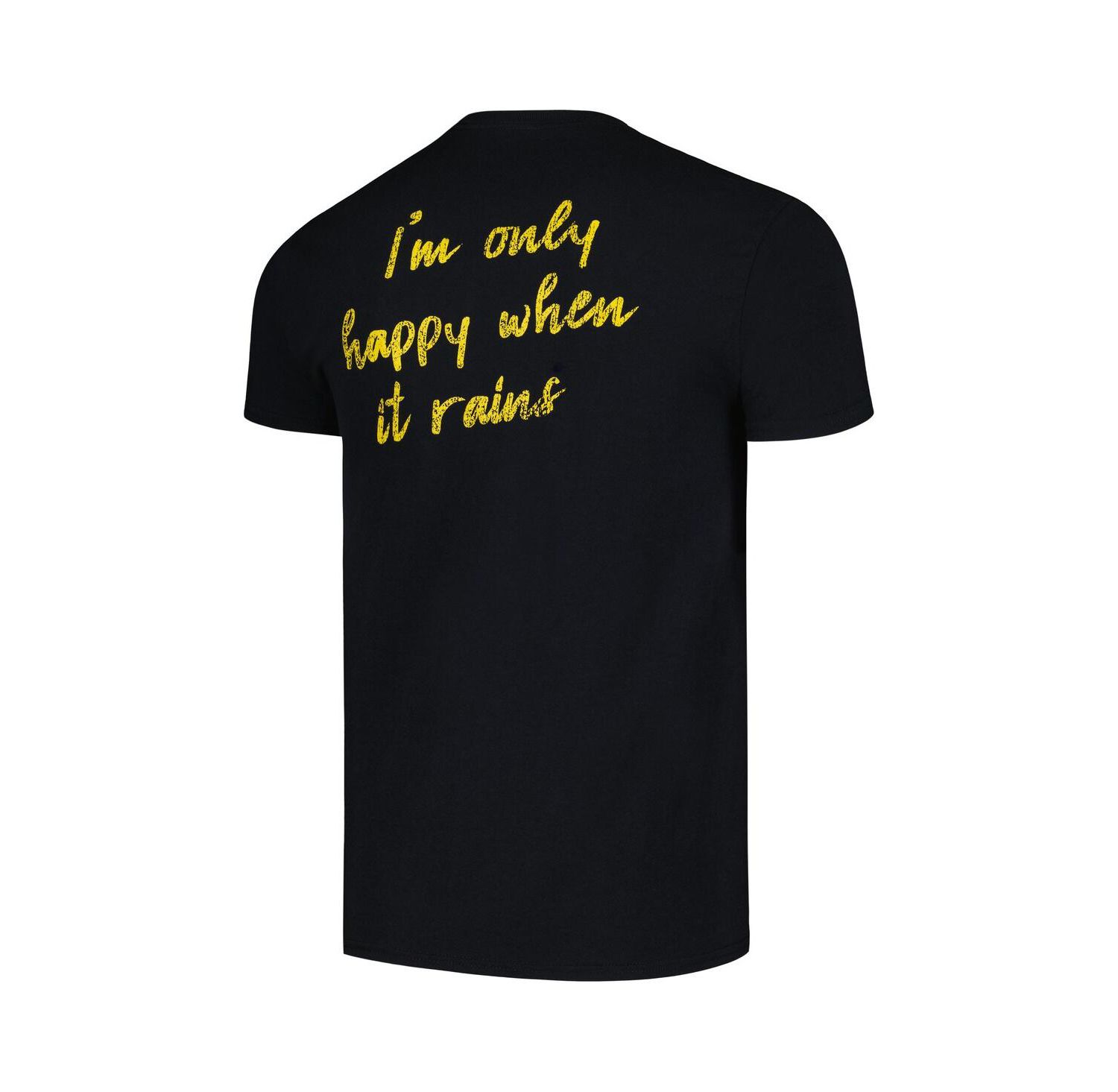 Men's Black Garbage I'm Only Happy When It Rains Graphic T-shirt