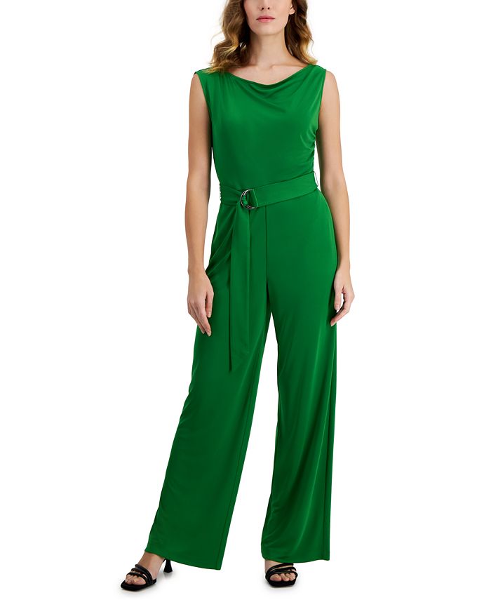 Macys shop green jumpsuit