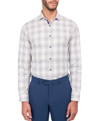 MICHELSONS OF LONDON - Men's Dobby Check Shirt