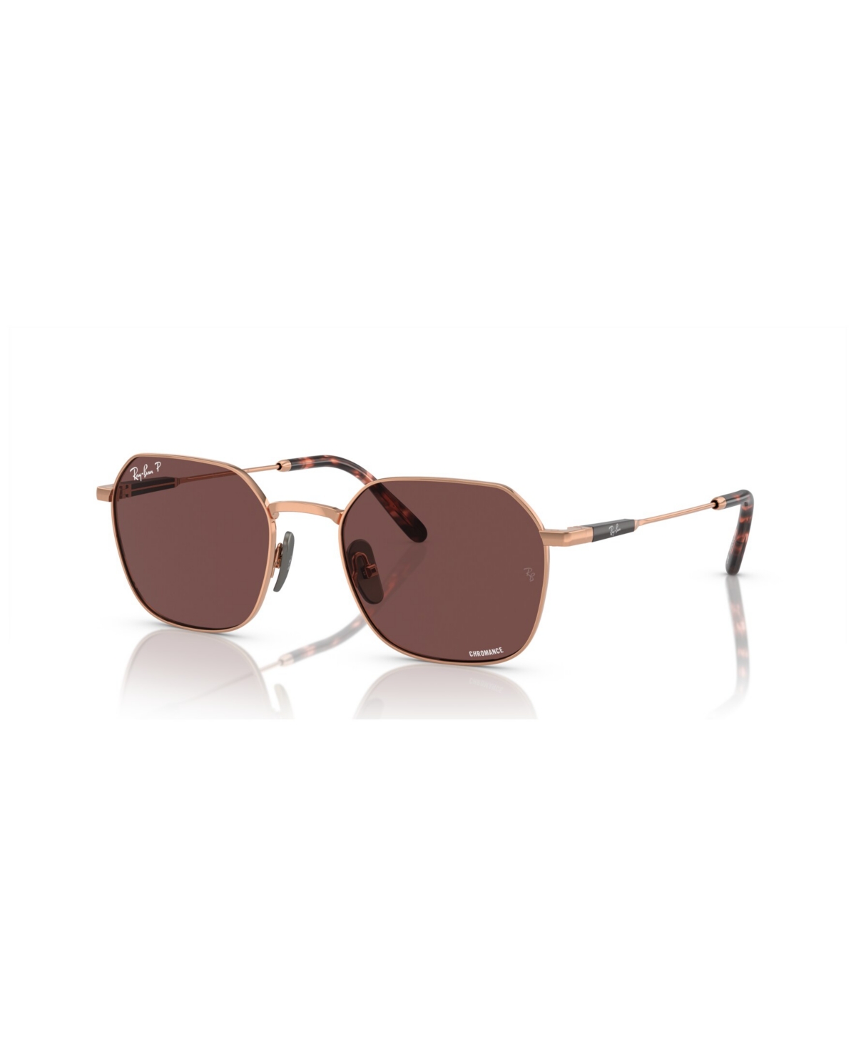 Shop Ray Ban Unisex Jim Titanium Polarized Sunglasses, Rb8094 In Light Brown
