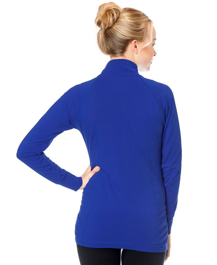 Motherhood Maternity ZipUp Ruched Active Jacket Macy's