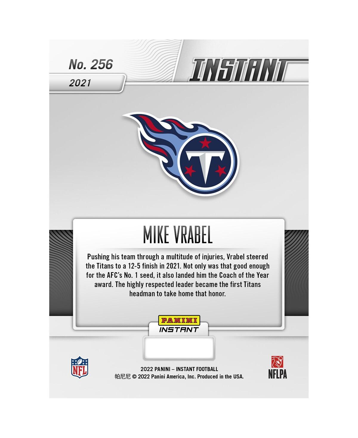 Shop Panini America Mike Vrabel Tennessee Titans Fanatics Exclusive Parallel  Instant Nfl Honors Coach Of  In Multi