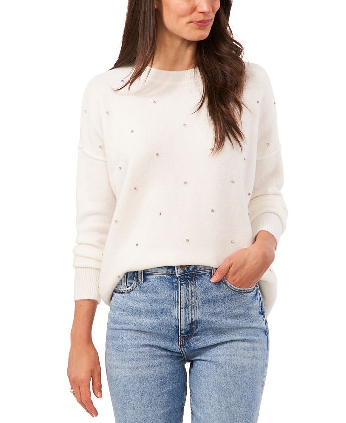 Vince camuto white clearance sweater