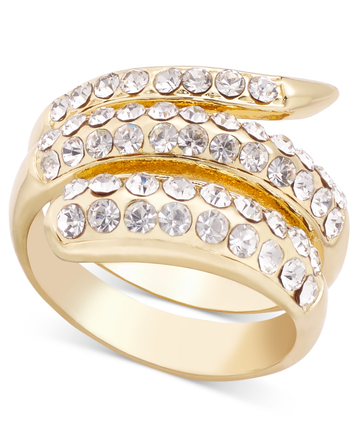 Gold-Tone Crystal Wrap Ring, Created for Macy's - Gold