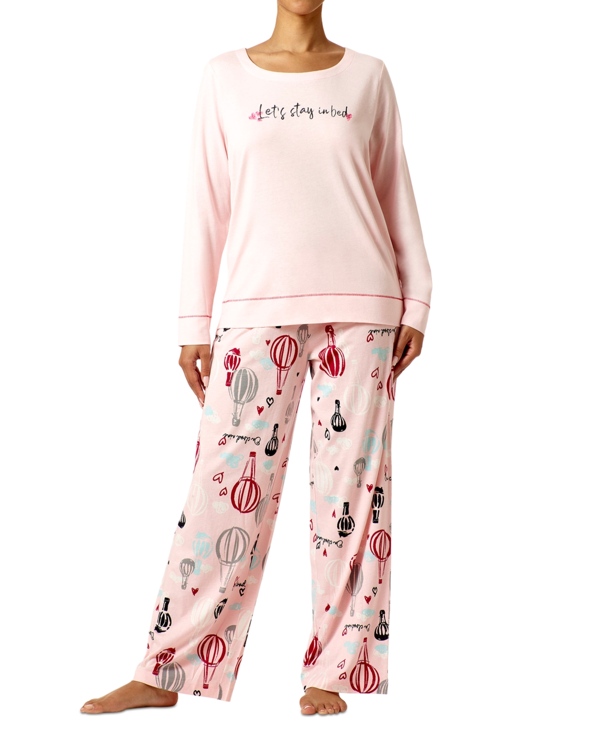 Hue Women's Sleepwell Printed Knit Pajama Pant made with Temperature  Regulating Technology - Macy's