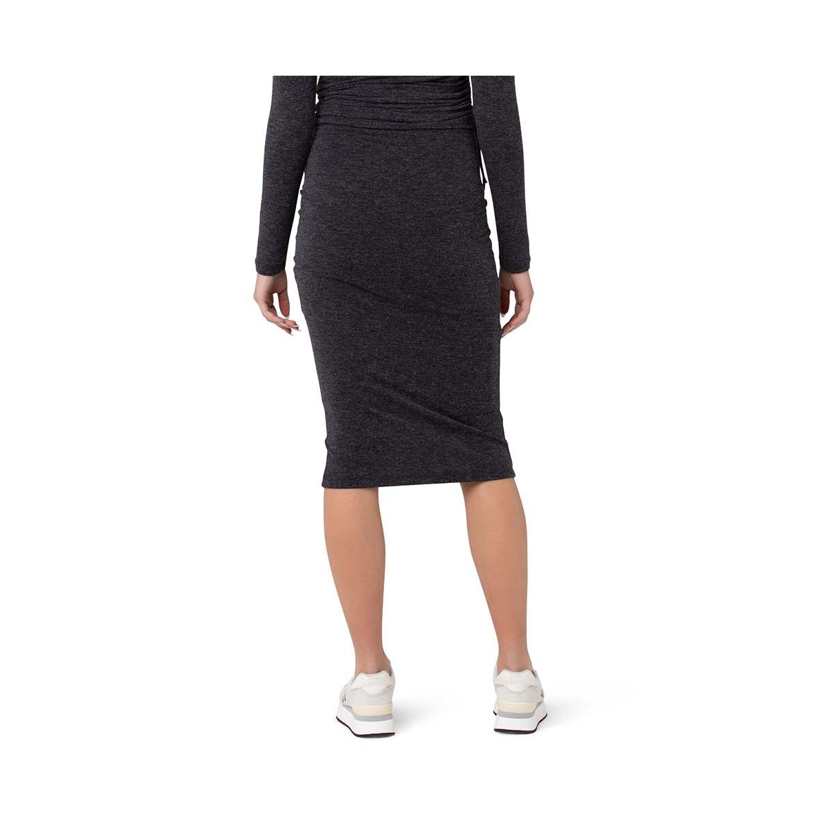 Ripe Maternity Maternity Ripe Jess Over Bump Skirt- Dark charcoal