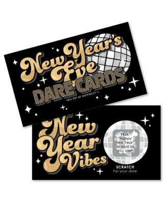 Big Dot of Happiness Disco New Year - Groovy NYE Party Game Scratch Off ...