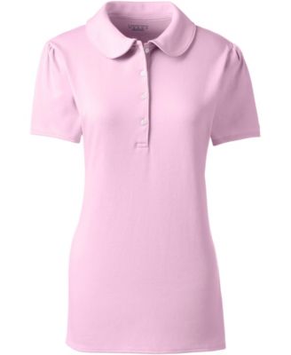 Women's Short Sleeve Peter Pan Collar Polo Shirt